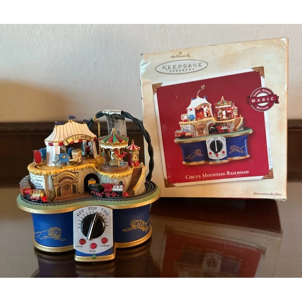 2002‎ Hallmark Keepsake Ornament Circus Mountain Railroad Magic